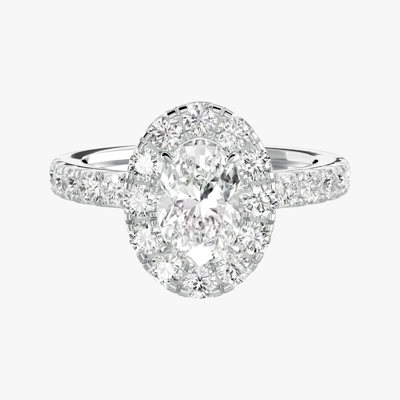 Fidelity Oval Diamond Wedding Ring (0.82 ct)